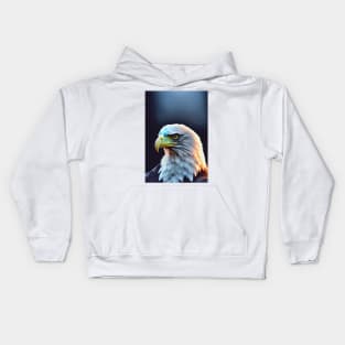 The great eagle on clear background Kids Hoodie